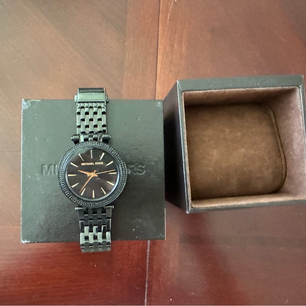 Michael Kors Darci Black-Tone Watch